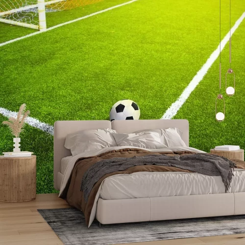 Papier peint  Ballon dans la surface de but