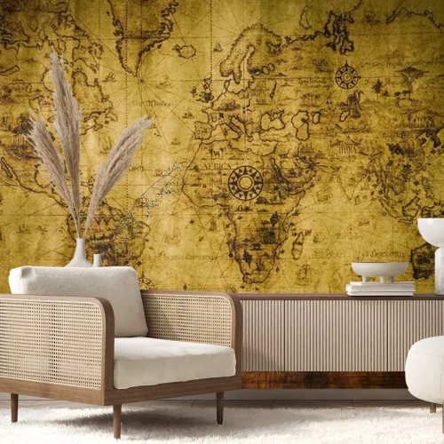 Papier peint  Vieille carte
