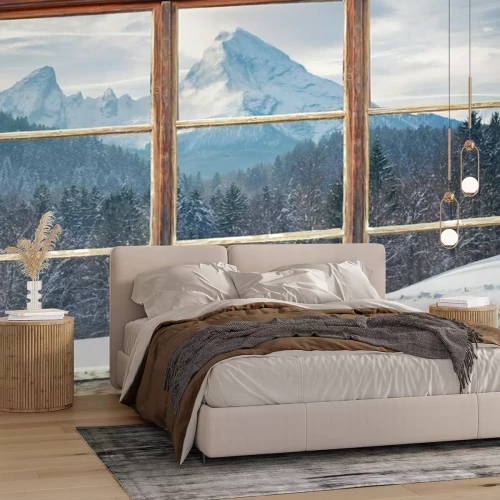 Papier peint  Voir Fenêtre pour Watzmann