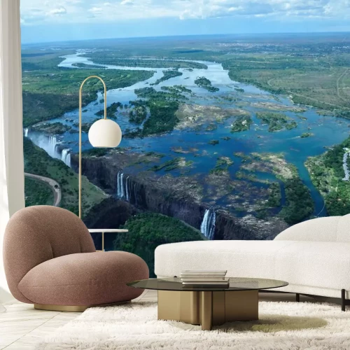 Papier peint  Afrique : les chutes Victoria