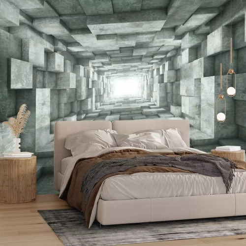 Papier peint  Tunnel géométrique 3D