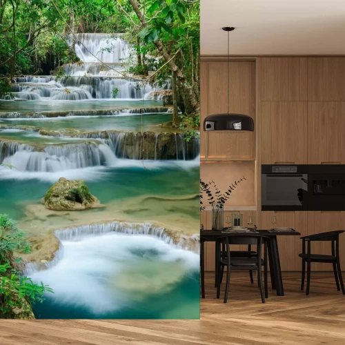 Papier peint  Forêts exotiques avec chutes d'eau