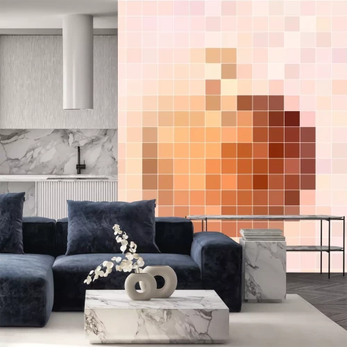 Sticker  Apple arrangé à partir de pixels