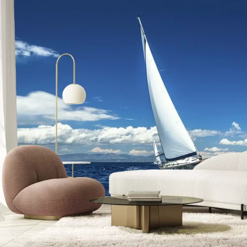 Papier peint  Yacht de luxe en pleine mer