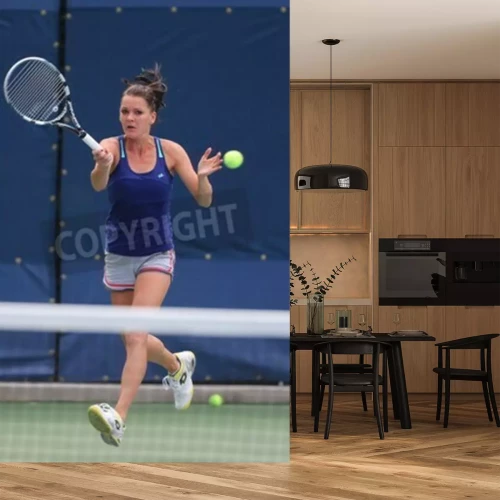 Papier peint  Agnieszka Radwanska avec une balle
