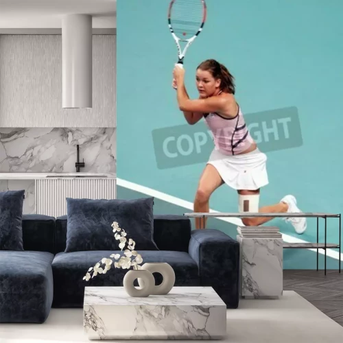 Papier peint  Agnieszka Radwanska joue sur le court