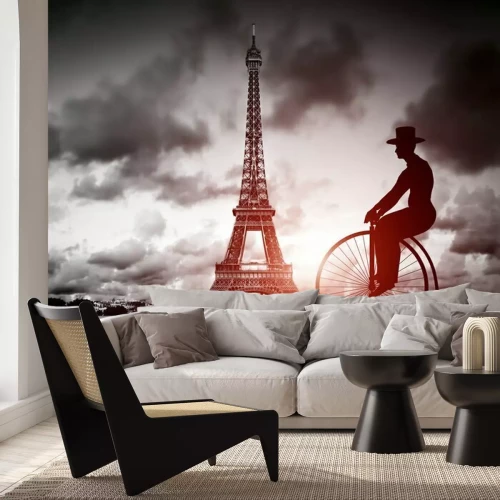 Papier peint  La Tour Eiffel rétro