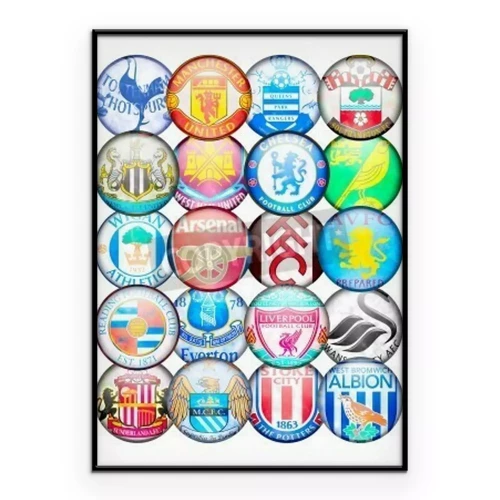 Poster  Graphiques avec des emblèmes de clubs de football