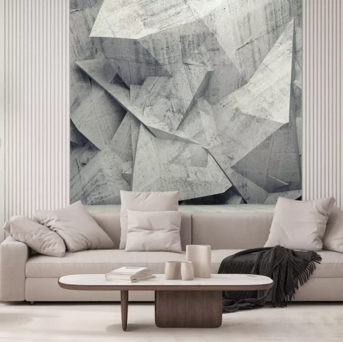 Papier peint  Béton géométrique 3D