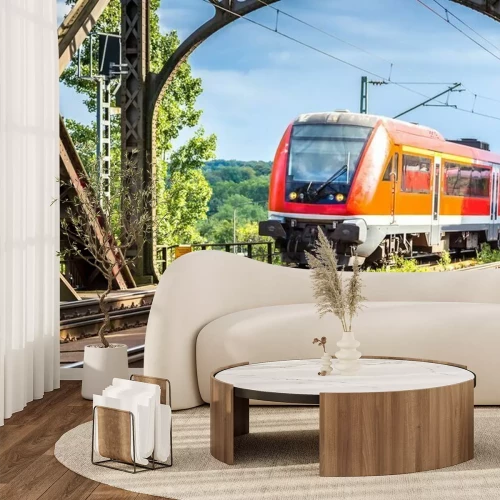 Papier peint  Locomotive électrique à Francfort