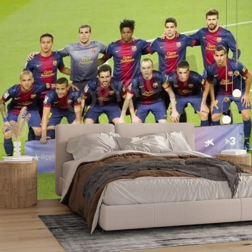 Papier peint  Joueurs du club FC Barcelone