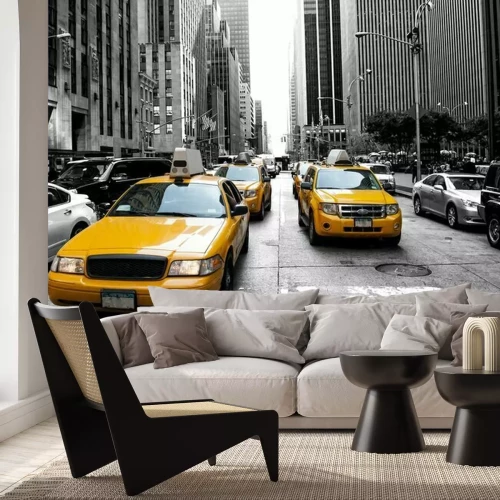 Papier peint  Taxis dans une rue à New York