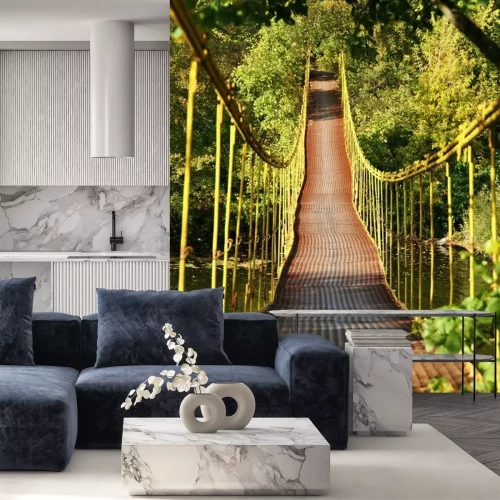 Papier peint  3D pont suspendu