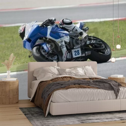 Papier peint  Misano Adriatico, Italie - 21 juin: Honda CBR600RR Honda CBR600RR de, entraînée par LAMBORGHINI Ferruccio en action au cours de la 3ème session Supersport Essais libres pendant le Championnat du Monde