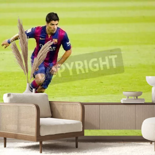 Papier peint  Luis Suarez à Barcelone