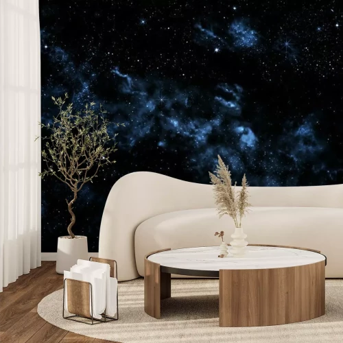 Papier peint  Galaxie dans l'espace sombre