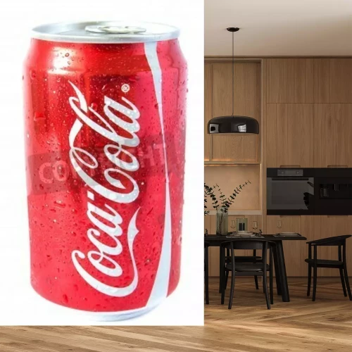 Papier peint  Gros plan sur une canette de Coca-Cola