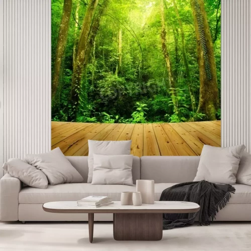 Papier peint  La terrasse et les tropiques