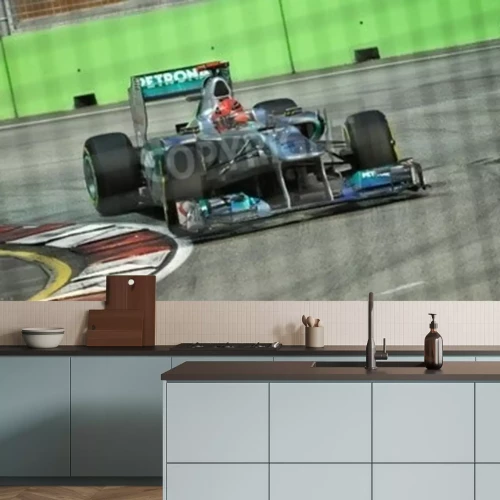 Papier peint  Michael Schumacher au volant de sa voiture Mercedes en 2011 Formula One Grand Prix de Singapour SingTel le 24 Septembre 2011 à Singapour