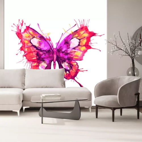 Sticker  Papillon style abstrait