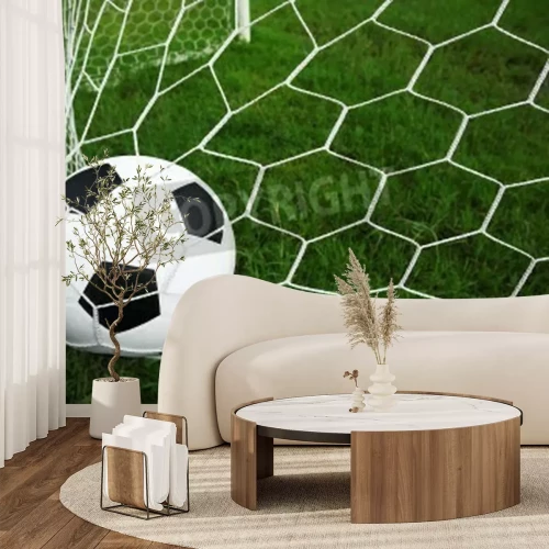 Papier peint  Football dans le filet