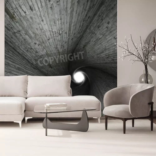 Papier peint  Tunnel de planches en bois