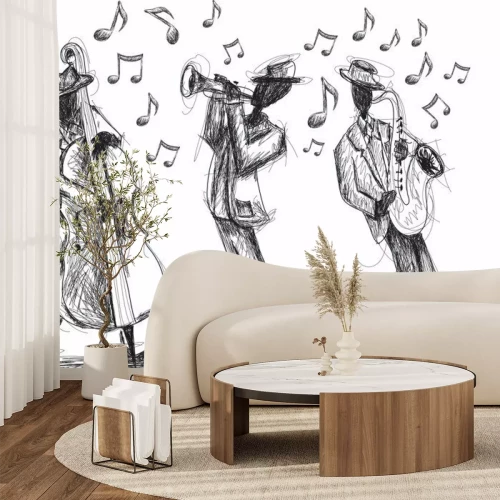 Sticker  griffonnages de bande de Jazz