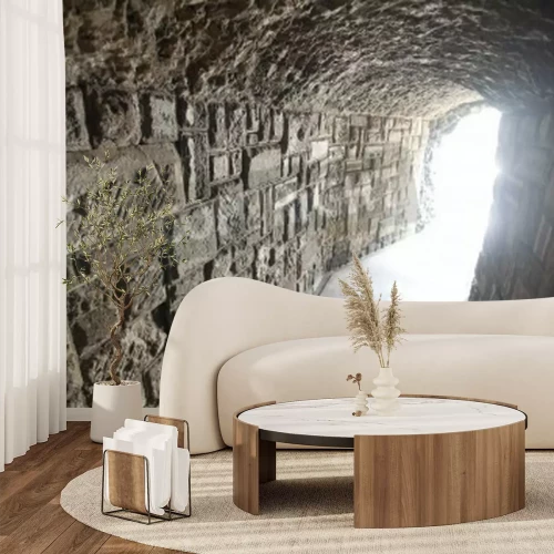 Papier peint  Vieux tunnel en pierre