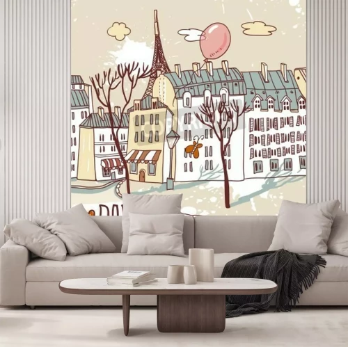 Papier peint  Dessin Paris