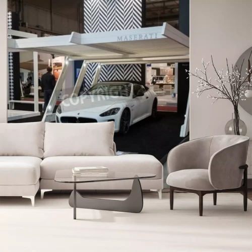 Papier peint  MILAN, ITALIE - 3 octobre Maserati voiture de luxe au Made Expo, l'architecture internationale et salon du bâtiment le 3 Octobre 2013, à Milan