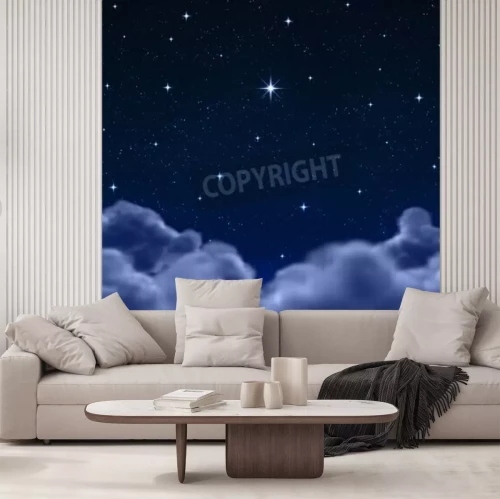 Papier peint  Une étoile brillante dans le ciel