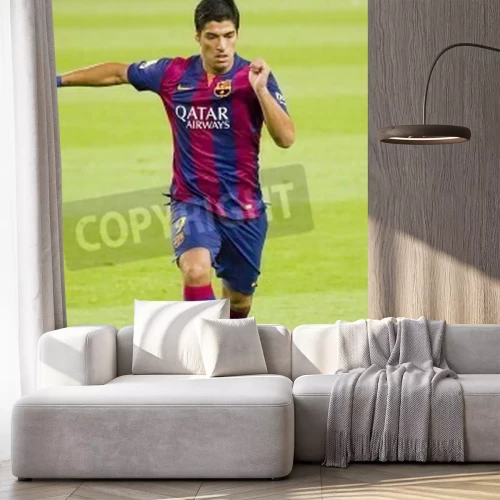 Papier peint  Luis Suarez en action pendant le match