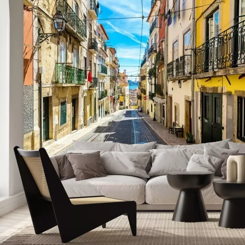 Papier peint  Lisbonne et rues anciennes