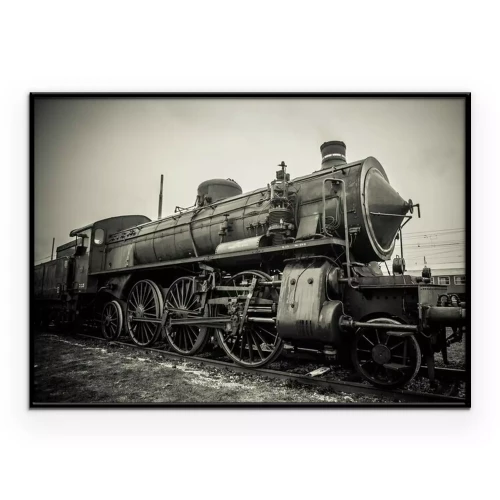 Poster  Une vieille locomotive à vapeur