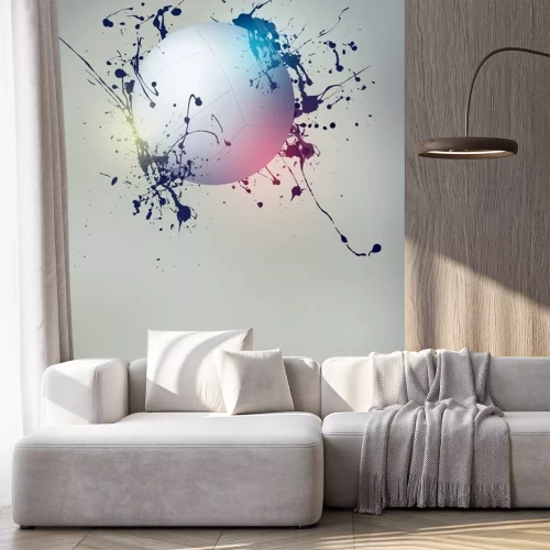 Sticker  Volley-ball fond