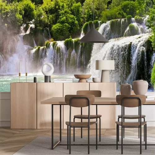 Papier peint  Chute d'eau panorama 3D