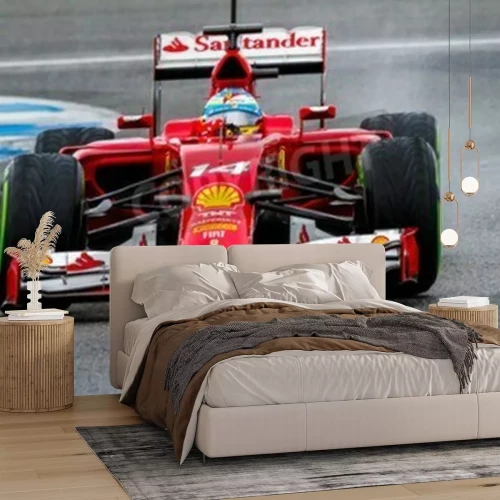 Papier peint  Formule 1 bolide en pleine course