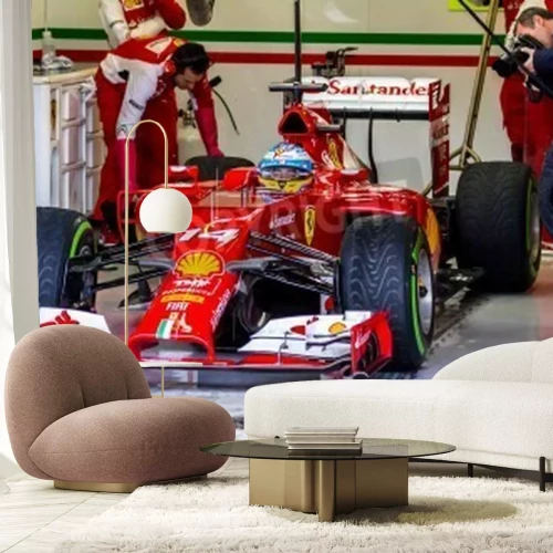 Papier peint  Bolide dans le garage