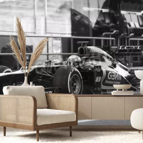 Papier peint  Bolide photo noir et blanc