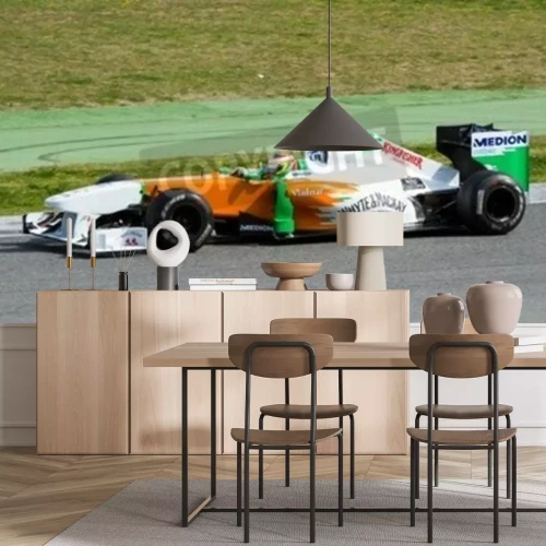 Papier peint  Bolide sur la piste de course Formule 1