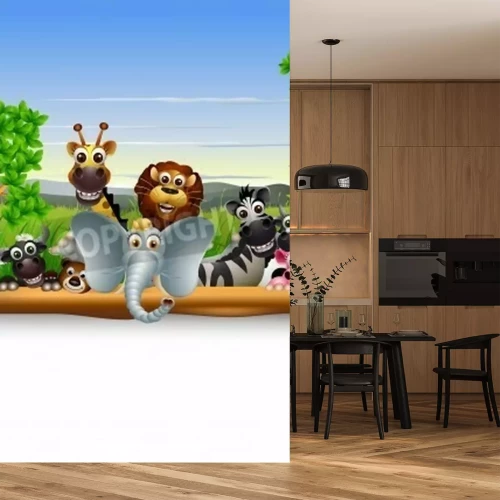 Papier peint  Plantes et animaux tropicaux