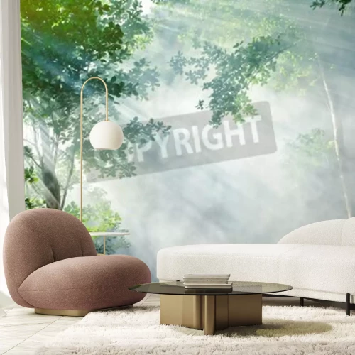 Papier peint  Jungle dans la brume