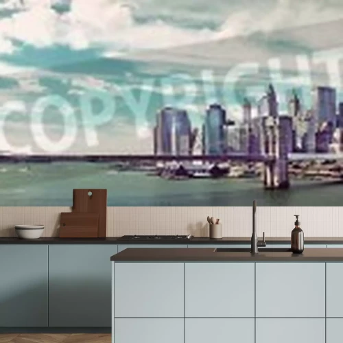 Papier peint  Panorama de Brooklyn vintage