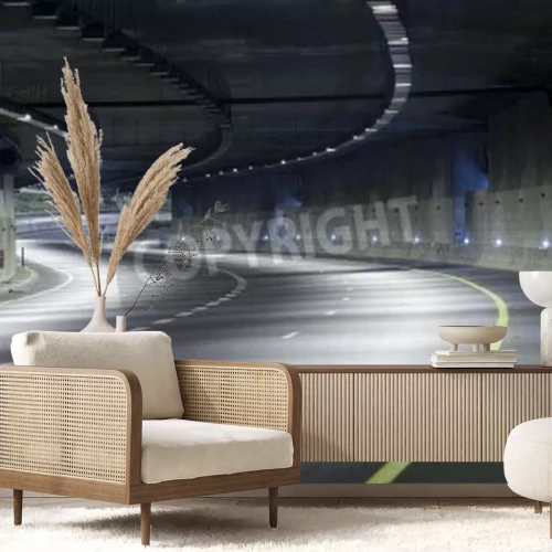 Papier peint  Tunnel routier dans une grande ville