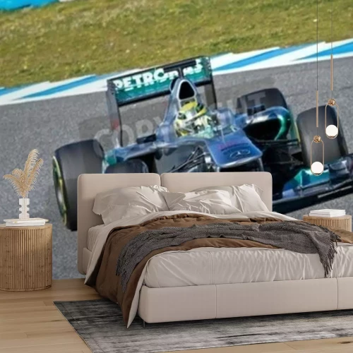 Papier peint  JEREZ DE LA FRONTERA, ESPAGNE - Feb 07: Nico Rosberg de courses Mercedes F1 sur session de formation le 07 Février 2012 à Jerez de la Frontera, Espagne