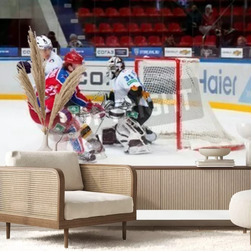 Papier peint  Sport 3D contact sur glace