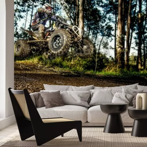 Papier peint  Sport tout terrain forêt