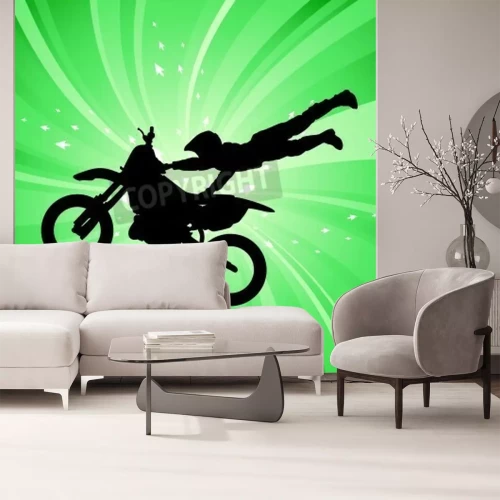 Papier peint  Motocross