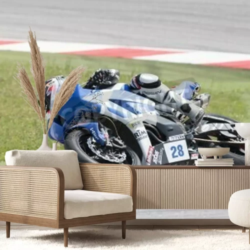 Papier peint  Misano Adriatico, Italie - 21 juin: Honda CBR600RR Honda CBR600RR de, entraînée par LAMBORGHINI Ferruccio en action au cours de la 3ème session Supersport Essais libres pendant le Championnat du Monde