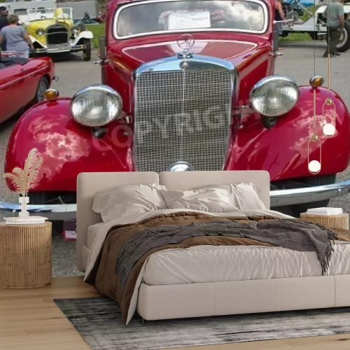 Papier peint  SCHWAEGALP - JUNE 27: Mercedes Benz 170 V car on the 7th International "Oldtimer meeting" in Schwaegalp, Switzerland on June 27, 2010. 